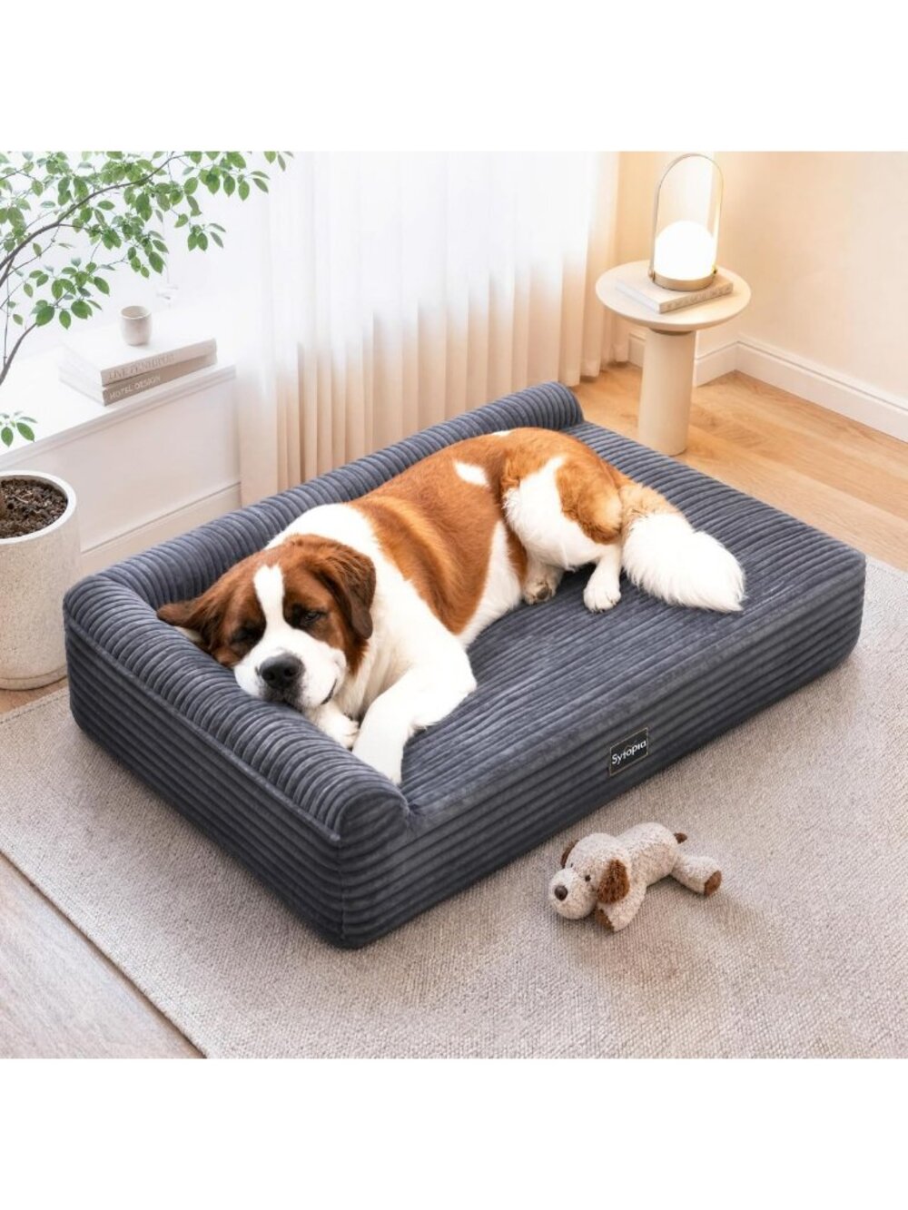 Extra Large Orthopedic Dog Bed 52"x36", 7" Memory Foam, Waterproof & Washable